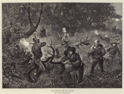 Lucha en el monte con los cafres de Richard Caton Woodville junior